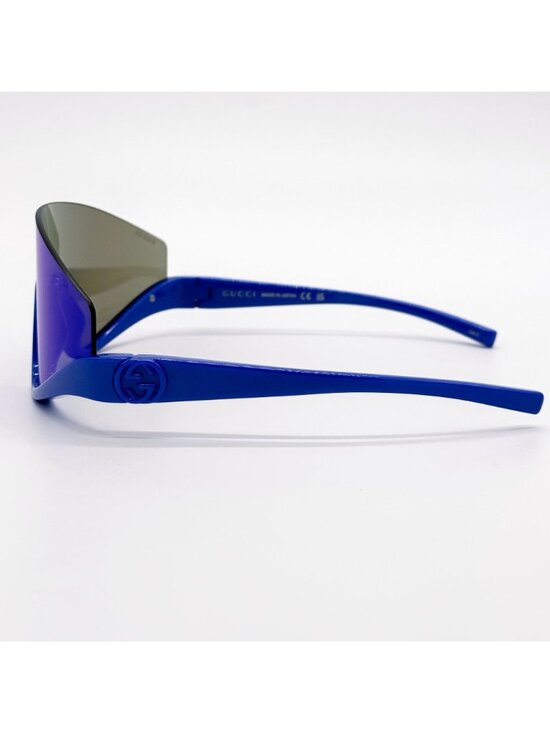 NEW GUCCI SUNGLASSES GG1650S 010 SHIELD BLUE UNISEX GUCCI EYEWEAR main image 4